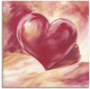 Artland Wandbild »Rosa/rotes Herz«, Herzen, (1 St.), als Alubild, Outdoorbild,