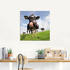 Art-Land Holstein-Kuh mit gewaltiger Zunge 50x50cm