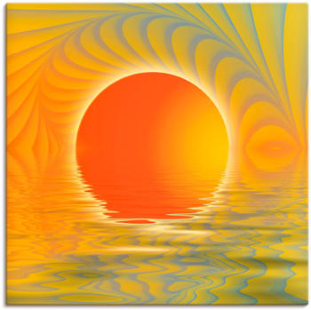 Art-Land Abstrakter Sonnenuntergang 70x70cm