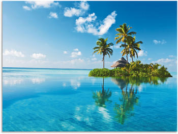 Art-Land Tropisches Paradies Insel Palmen Meer 60x45cm