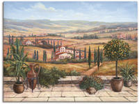 Artland Wandbild "Terrasse" Europa 1 Stk. tlg. als Alubild, Leinwandbild in