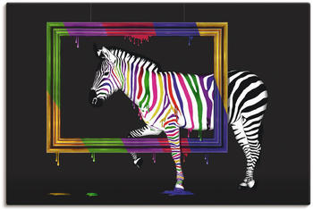 Art-Land Das Regenbogen Zebra 60x40cm