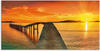 Artland Wandbild »Sonnenaufgang über dem Meer«, Gewässer, (1 St.), als Alubild,