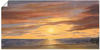 Art-Land Goldene Sonne am Strand 100x50cm