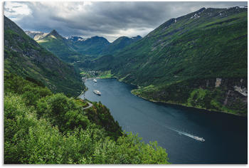 Art-Land Blick auf den Geirangerfjord in Norwegen 60x40cm