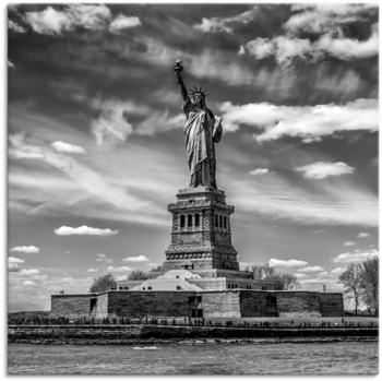 Art-Land NEW YORK CITY Freiheitsstatue Monochrom 50x50cm