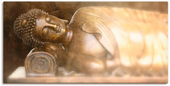 Art-Land Buddha Leinwandbild 100x50cm