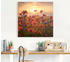 Art-Land Mohnblumen im Abendlicht Leinwandbild 50x50cm