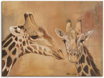 Art-Land Giraffen Leinwandbild 60x45cm