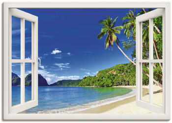Art-Land Tropisches Paradies Leinwandbild 100x70cm