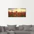 Art-Land Mohnblumen Leinwandbild 100x50cm