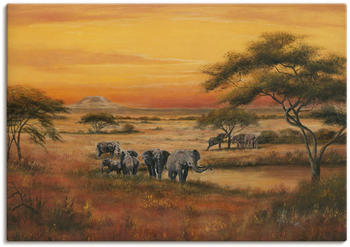 Art-Land Afrika Leinwandbild 100x70cm