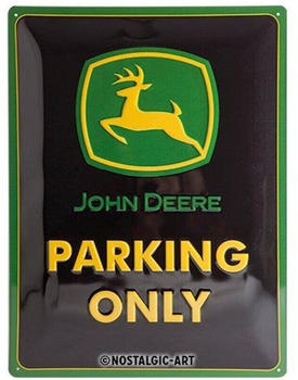 Nostalgic Art John Deere Parking Only 30x40cm Nostalgic Art John Deere Parking Only 30x40cm