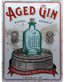 Nostalgic Art Open Bar Aged Gin Barrel 30x40cm