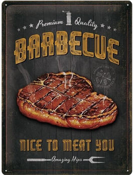 Nostalgic Art Outdoor & Activities Barbecue Nice To Meat You 30x40cm