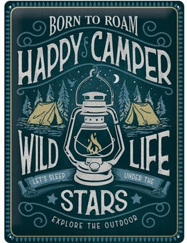 Nostalgic Art Outdoor & Activities Happy Camper 30x40cm