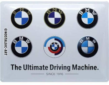 Nostalgic Art BMW Logo Evolution 40x30cm
