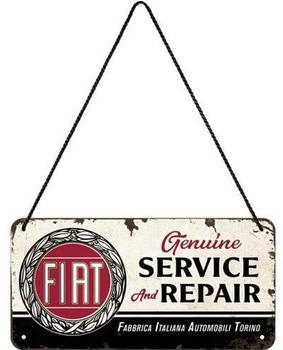 Nostalgic Art Fiat Service & Repair 20x10cm