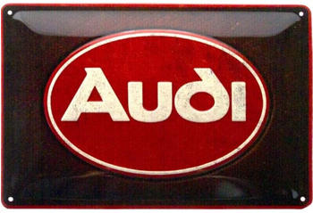 Nostalgic Art Audi Logo Red Shine 30x20cm