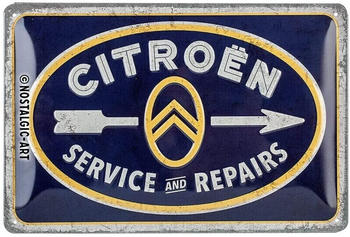 Nostalgic Art Citroen Service & Repairs 30x20cm