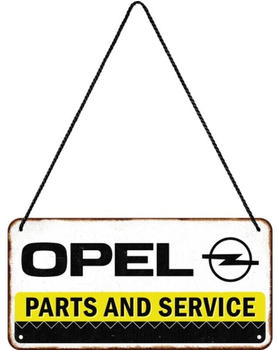 Nostalgic Art Opel Parts & Service 20x10cm