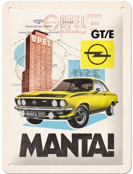 Nostalgic Art Opel Manta! GT/E 15x20cm