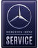 Nostalgic Art Mercedes-Benz Mercedes-Benz Service Blue 30x40cm