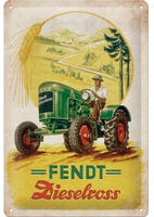 Nostalgic-Art Retro Blechschild, 20 x 30 cm, Fendt &ndash; Dieselross &ndash; Geschenk-Idee