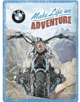 Nostalgic Art BMW Make Life an Adventure 30x40cm