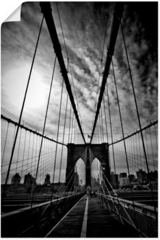 Art-Land NEW YORK CITY Mächtige Brooklyn Bridge 40x60cm