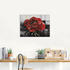 Art-Land Blühende rote Rose 80x60cm