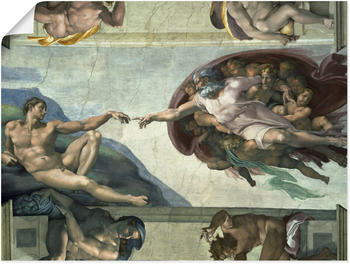 Art-Land Sixtinische Kapelle: Die Erschaffung des Adam 1510 60x45cm