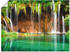 Art-Land Schöner Wasserfall im Wald 80x60cm