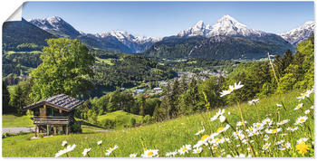 Art-Land Malerische Landschaft in den Bayerischen Alpen, Deutschland 100x50cm
