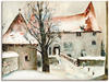 Artland Wandbild »Winter auf der Burg«, Gebäude, (1 St.), als Leinwandbild,