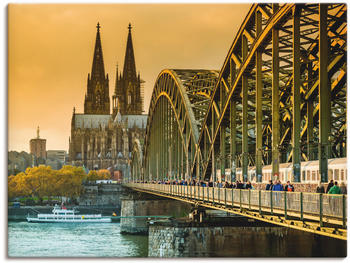 Art-Land Kölner Dom mit Hohenzollernbrücke 80x60cm