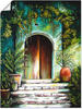 Artland Wandbild »Mediterranes Gartenparadies«, Fenster & Türen, (1 St.), als