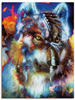 Artland Wandbild »Indischer Krieger mit Wolf«, klassische Fantasie, (1 St.),...