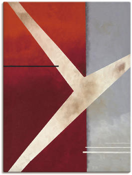 Art-Land Abstrakt in rot-grau 45x60cm