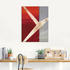Art-Land Abstrakt in rot-grau 45x60cm