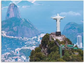 Art-Land Luftaufnahme von Rio de Janeiro mit Cristo Redentor und Corcovado Mountain 80x60cm
