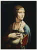 Artland Wandbild »Dame mit dem Hermelin Porträt«, Frau, (1 St.), als...