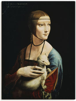 Art-Land Die Dame mit dem Hermelin (Porträt der Cecilia Gallerani) um 1490 45x60cm