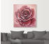 Art-Land Rote Rose handgemalt 40x40cm