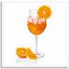 Artland Wandbild »Aperol Spritz mit einer Scheibe Orange«, Getränke, (1 St.)