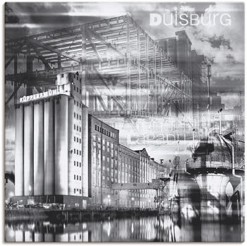 Art-Land Duisburg Skyline Abstrakte Collage 70x70cm