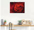 Art-Land Valentinseinladung mit Herzen und roten Rosen 60x45cm