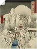 Artland Kunstdruck »Der Haruna Berg im Schnee«, Berge, (1 St.), als Leinwandbild,