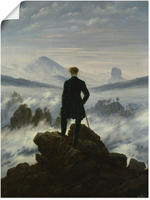 Artland Wandbild "Der Wanderer &uuml;ber dem Nebelmeer. Um 1818" Mann 1 Stk. tlg....