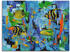 Art-Land Abstrakt Fische Blau 60x45cm